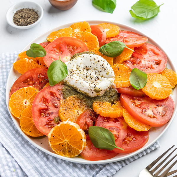 Satsuma Burrata Caprese Recipe