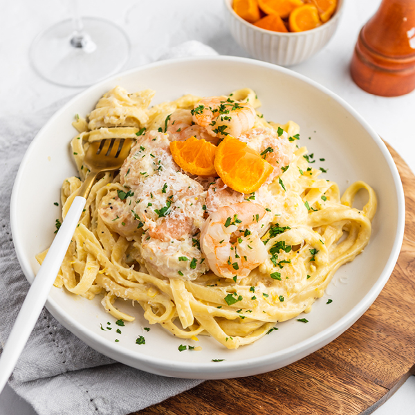 Satsuma Shrimp Alfredo Recipe